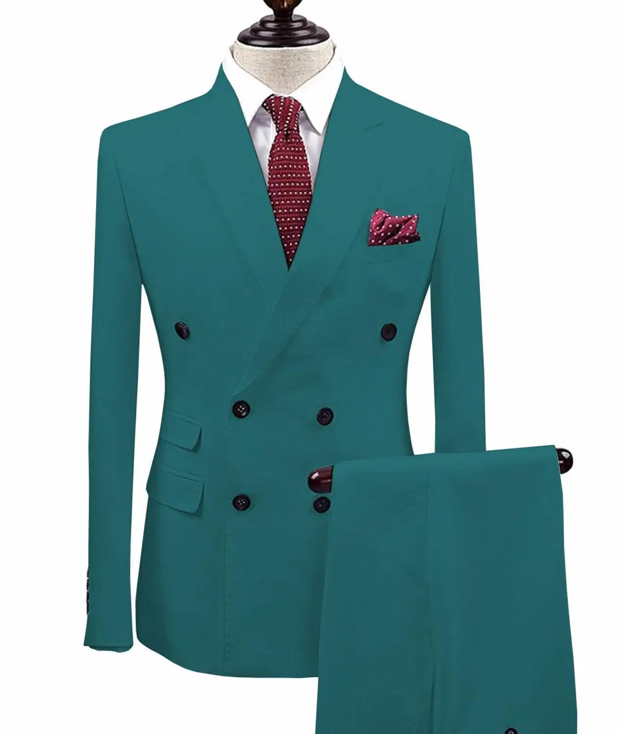 teal Белые мужские костюмы из 2 предметов двубортный TERNO для жениха Masculino smoking slim fit Мужские свадебные костюмы смокинг куртка+ брюки - Цвет: teal