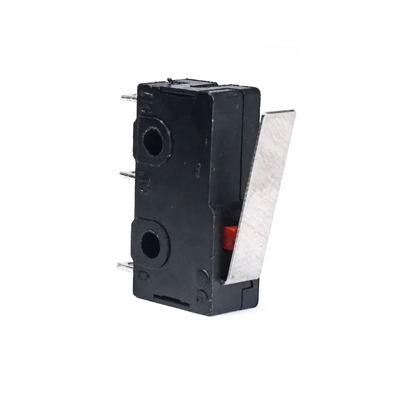 10 шт./лот KW11 Pulley 250V 5A 3 контактная Кнопка Poussoir металлический Interrupteur