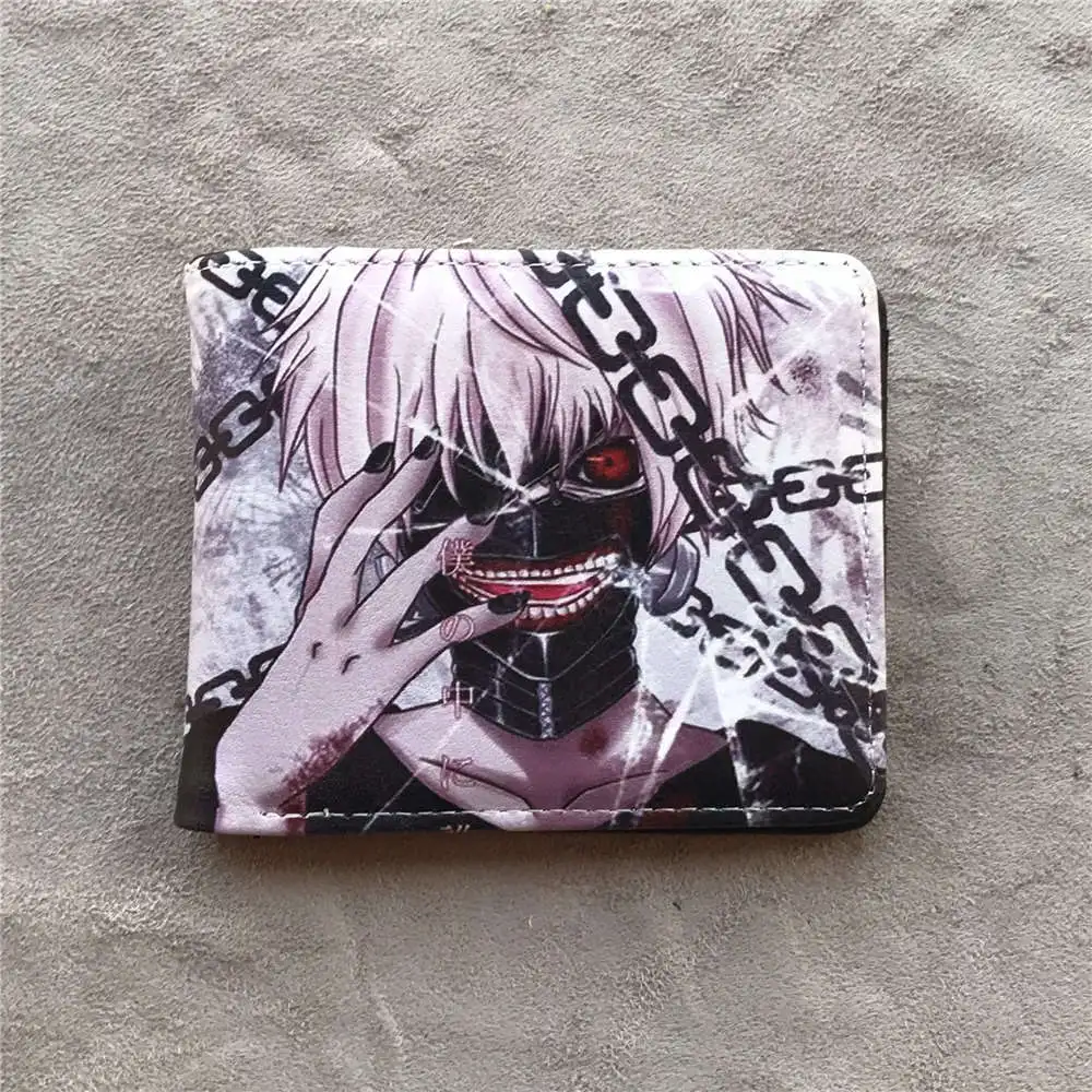 Токийский Гуль/Наруто/one piece/Death Note/Dragon Ball Z кошелек карман для монет Анимация Аниме Манга держатель для карт кошелек мужской кошелек - Цвет: Кофе