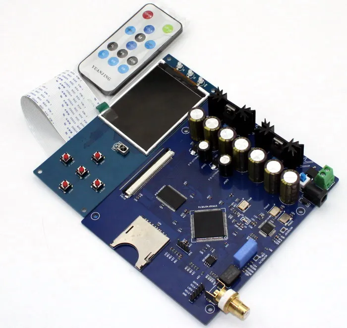 STM32F407ZET6 AK4118 SD без потерь цифровой циферблат коаксиальный/II2S выход поддерживает волна 16 бит-24 бит FLAC APE MP3