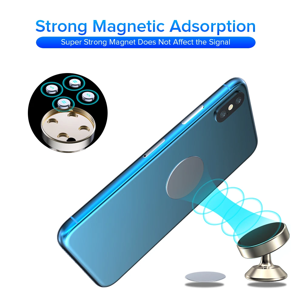 Venroii автомобильный магнитный держатель для телефона iPhone XS Универсальный