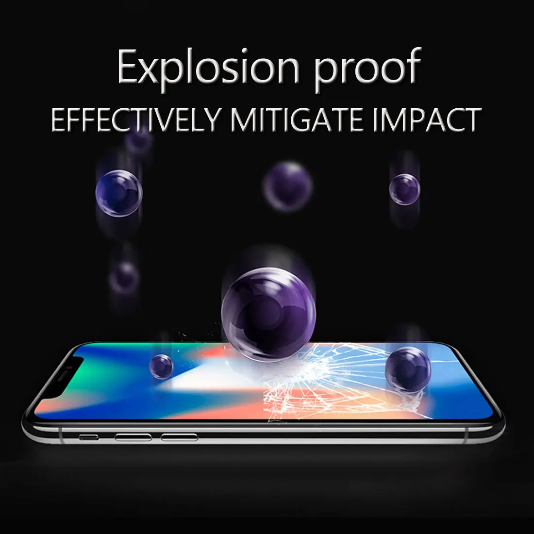 Для iPhone X XR XS MAX стеклянный чехол Новинка 10D изогнутое закаленное стекло для 7 8 6 6S Plus Защитная пленка экрана
