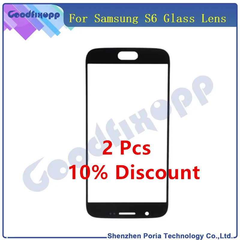 Сенсорный экран передний стеклянный объектив для Samsung Galaxy S6 G9200 сенсорный Внешний