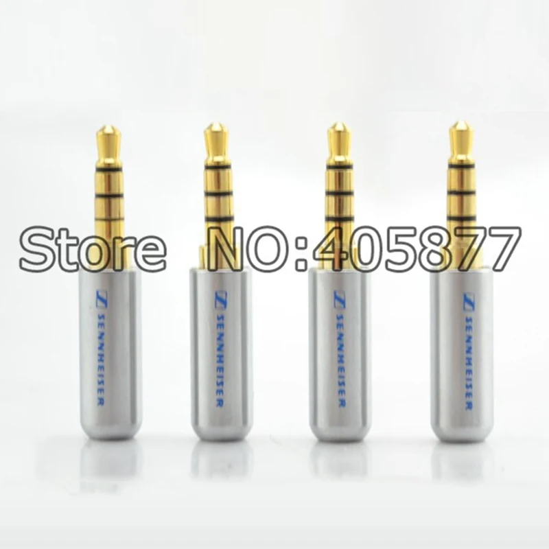 

High Quality Gold plated 3.5mm Stereo 4 Pole Repair Headphone Jack Plug Cable Audio Solders