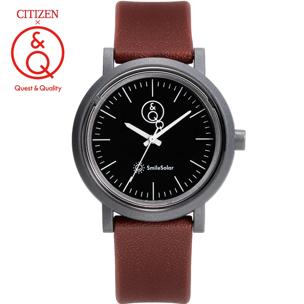 Citizen Q&Q часы мужские Set top Люксовый Бренд Водонепроницаемый Спорт Кварцевые солнечные мужские Часы Нейтральные часы Relogio Masculino reloj hombre erkek kol saati montre homme RP12J005Y - Цвет: RP12J009Y