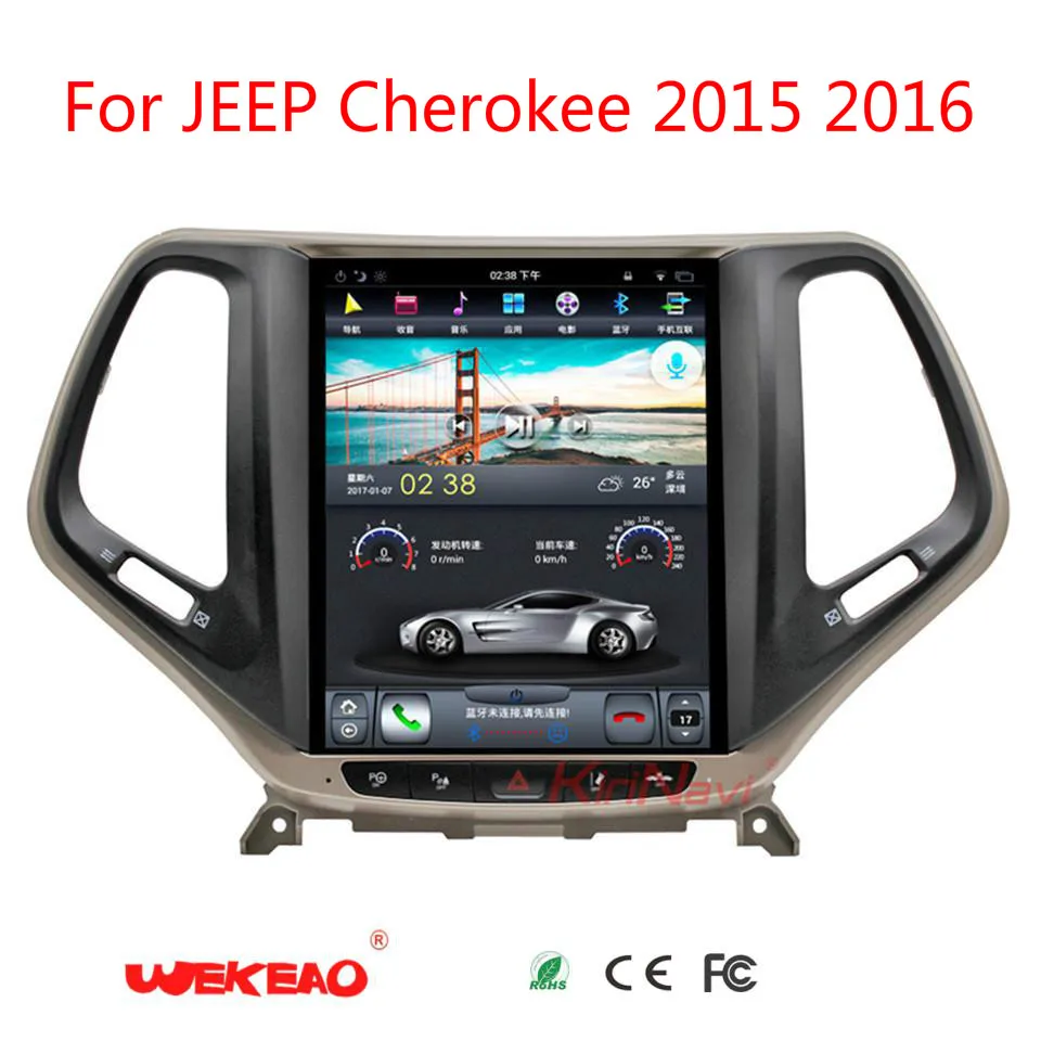 Tesla Тип 7 1 дюймов Android 6 0/10 4 аудиомагнитолы автомобильные радио для JEEP Cherokee 2015 2016 gps