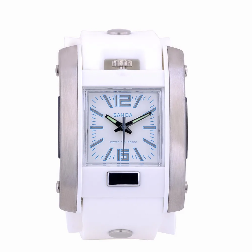 Модные мужские и женские Спортивные Отдых Кинетической Энергии Электронные Часы