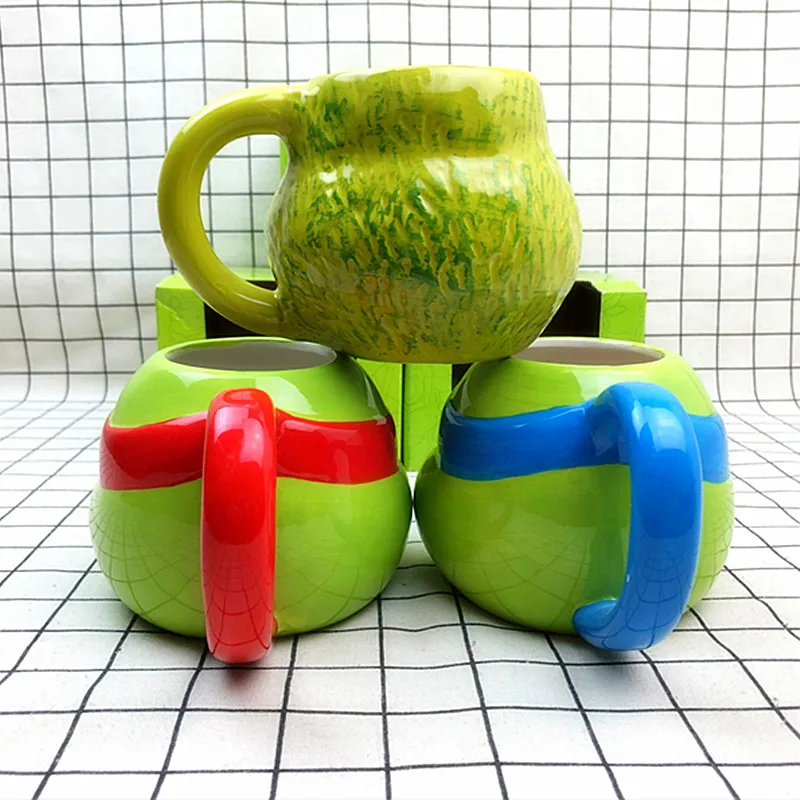 Креативный 3D мутант ниндзя черепашки кофейная кружка керамическая чайные чашки, кружки мультфильм 400 мл чашка для питья лучший подарок для друзей