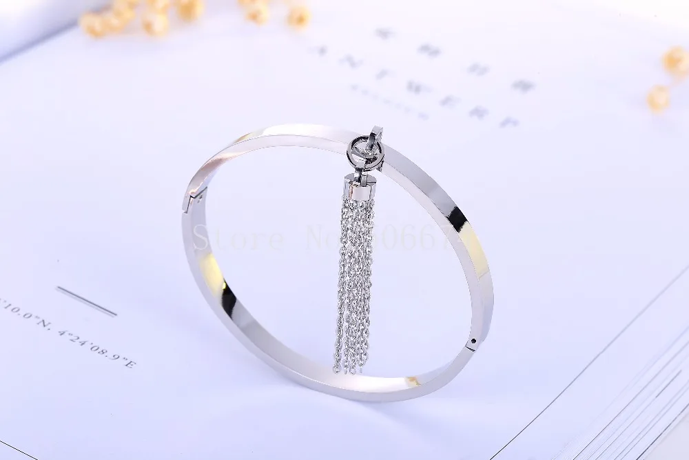 Женские браслеты из нержавеющей стали высококачественные брендовые с