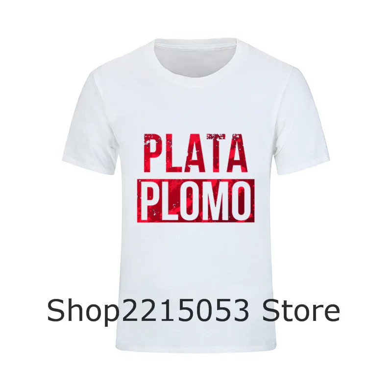 Geek классные Модели футболок для мужчин Plata o футболка Plomo мужские Narcos Pablo Escobar