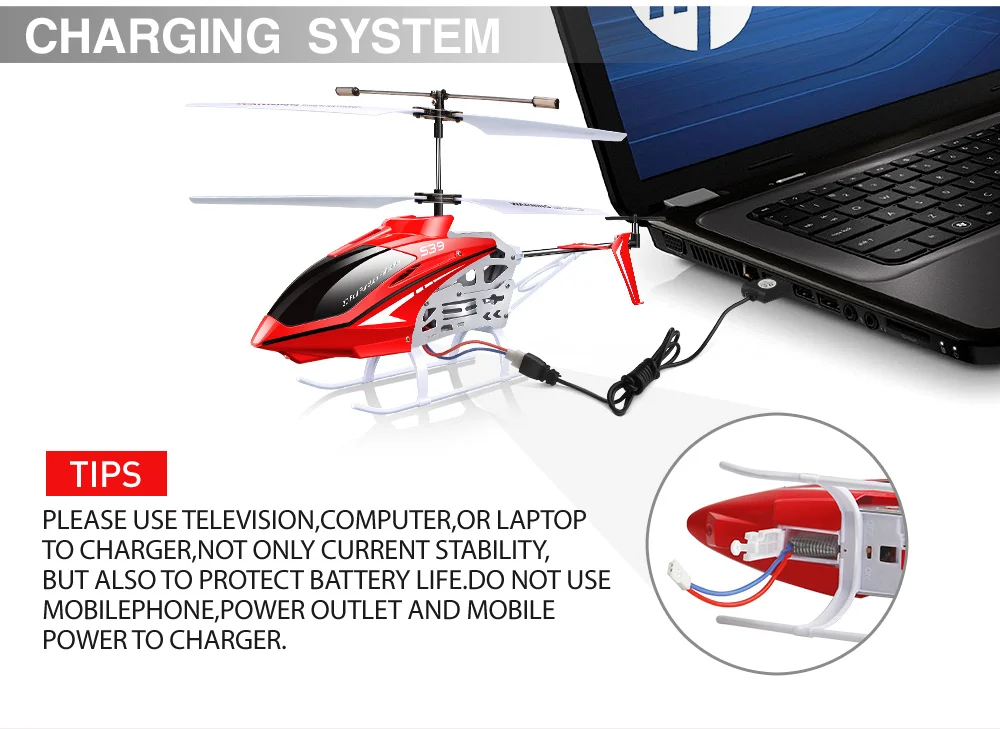 SYMA S39 2,4 GHz 3CH RC вертолет с гироскопом светодиодный мигающий алюминиевый Анти-шок пульт дистанционного управления игрушка детский подарок красный/белый