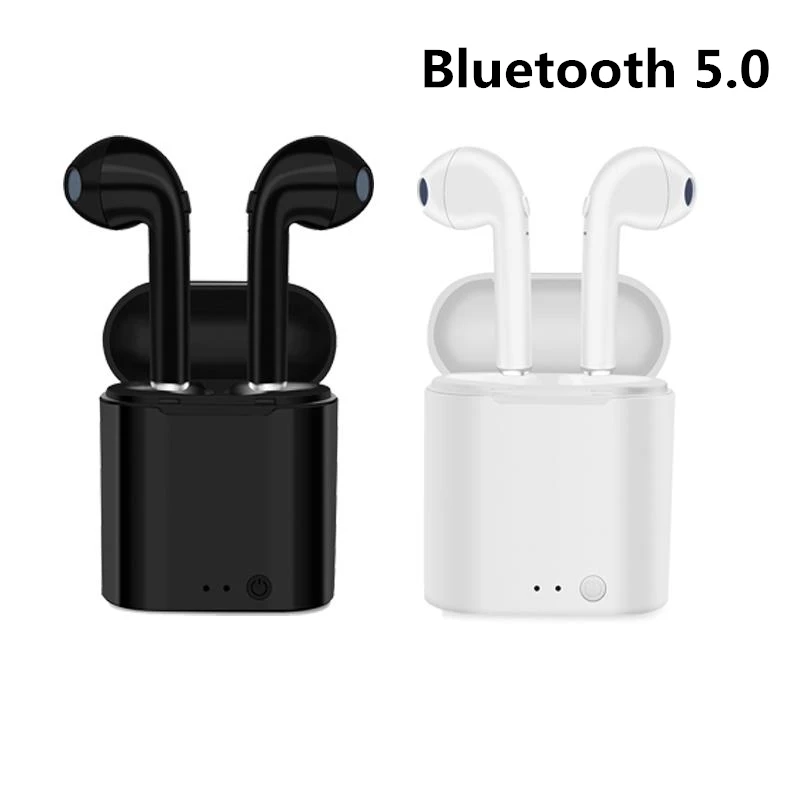 Новые беспроводные Bluetooth 5 0 наушники I7 i7s TWS гарнитура с микрофоном для Samsung S9 S8 S6 Edeg