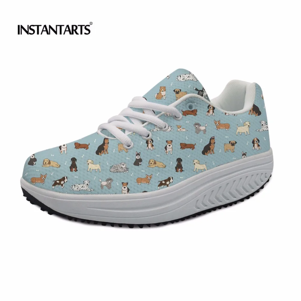 INSTANTARTS Puppy Doodles/кроссовки для женщин обувь фитнеса Тонизирующая на платформе