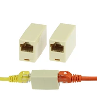 2 pcs high speed 8pin cat 5 6 rj45 female to female full copper ethernet network cable connecter for pc laptop router