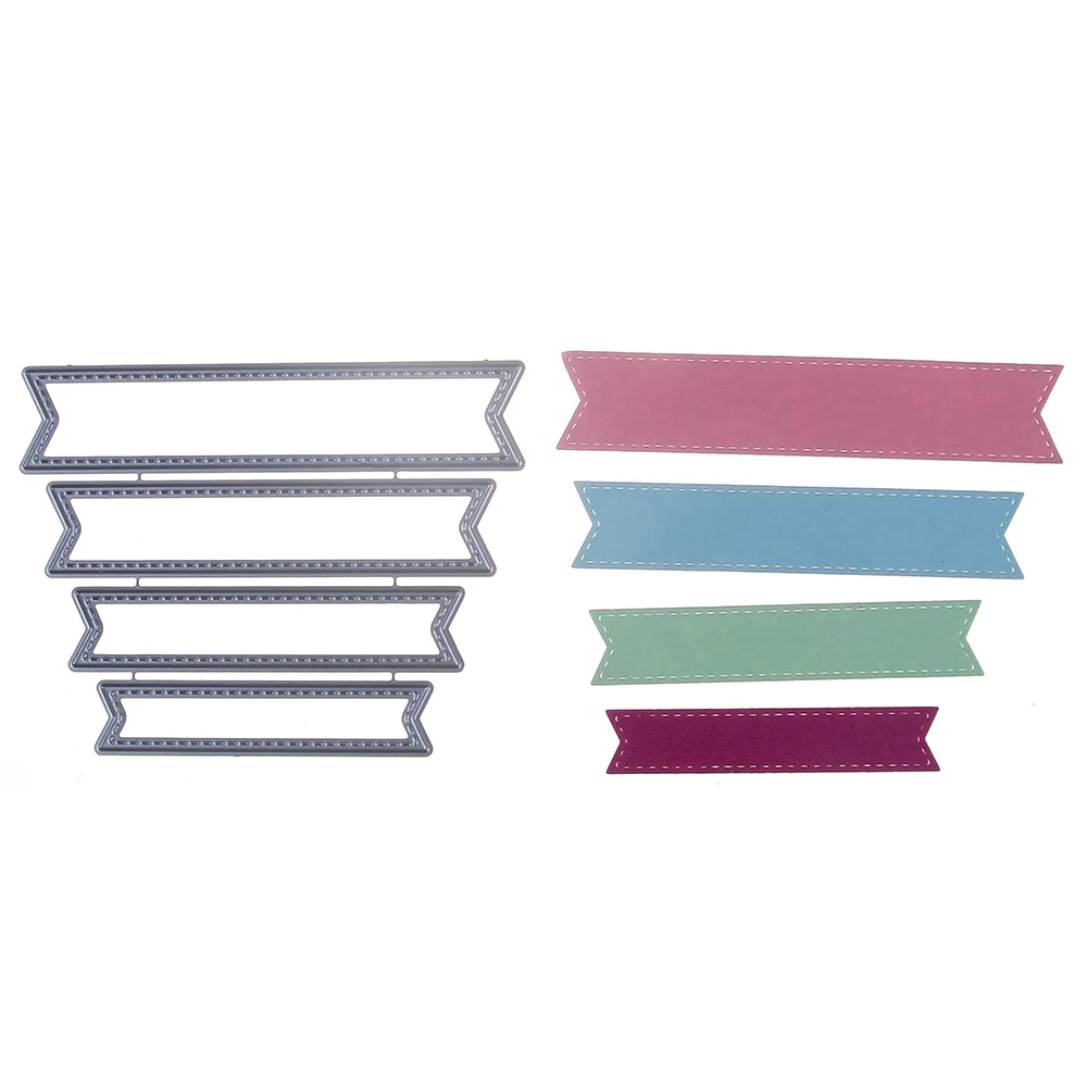 

Hemere Metal Steel Cutting Dies Stencil Irregular Geometric Frame Banner DIY Scrapbooking Paper/photo Card Embossing Die Templat
