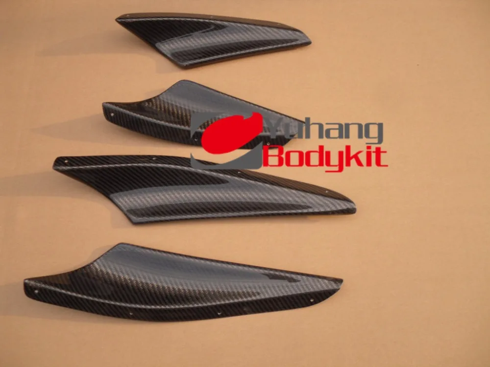 4 шт. сплиттер для переднего бампера из углеродного волокна|cf| |
