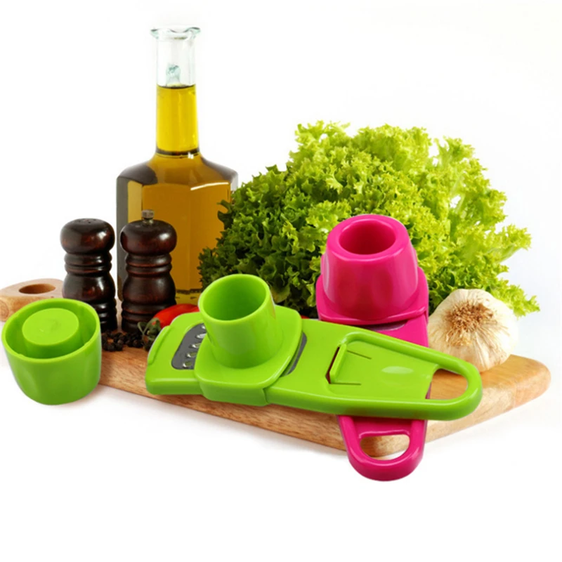 3 Colors Multifunction Plastic Stainless Steel Garlic Presses Kitchen Gadgets Chopper Cutter Grinding Hand Tool | Дом и сад