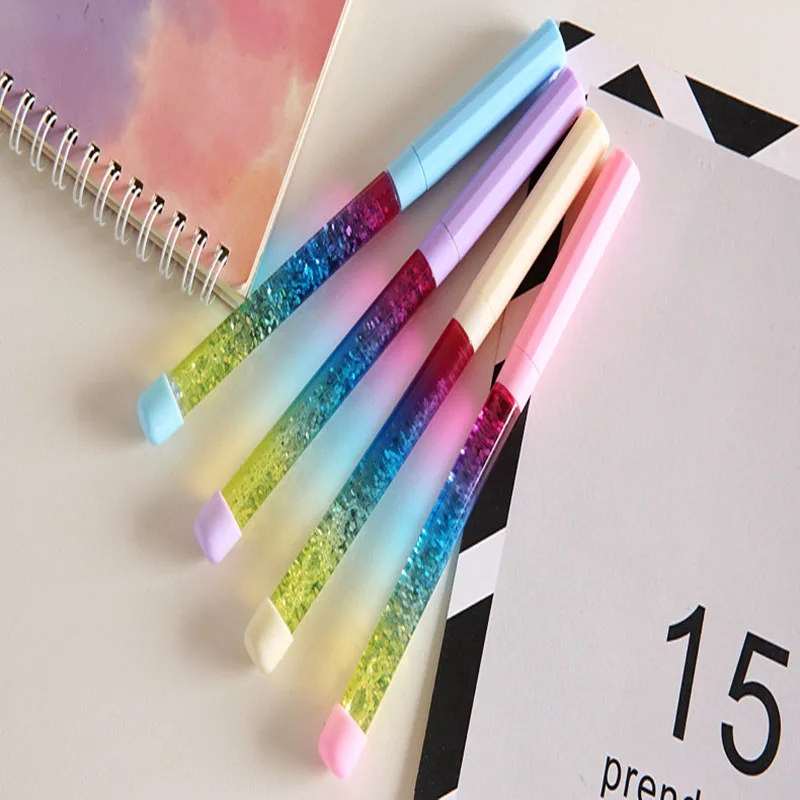 mixed 4 шт. разноцветные конфеты кавай Блестящий песок gelpen креативные Канцтовары офисный школьный школьная гелевая ручка подарок мультфильм кремового чернил гелевой ручки - Цвет: mixed