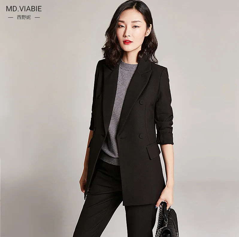 

Women business Suits Fashion Women's Pants Suit slim Suit Jackets with Pants Office Ladies formal OL Pant Suits Two-piece