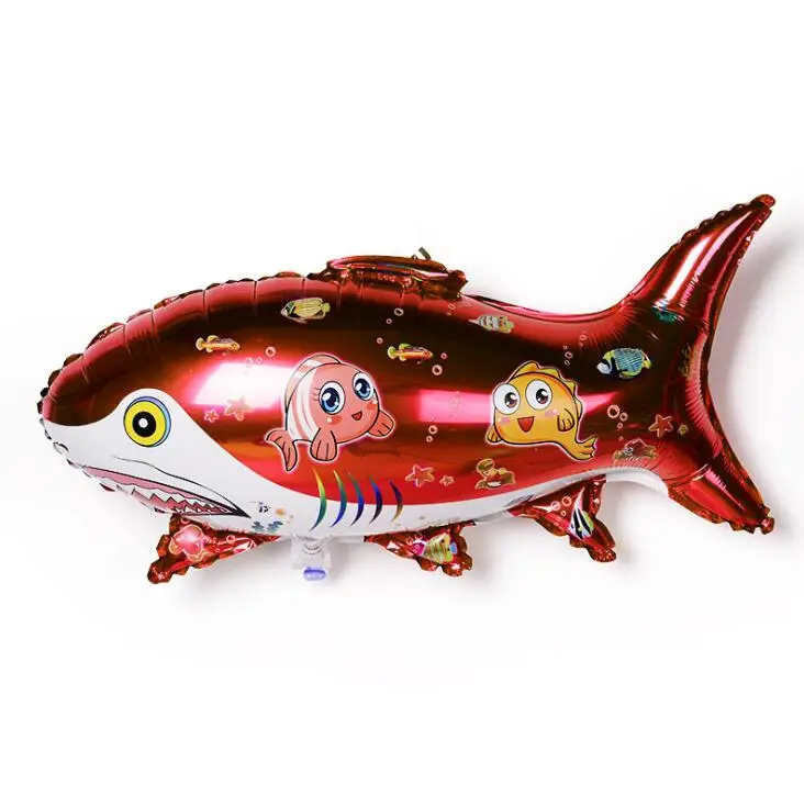 1 шт. Большие Морские животные фольга воздушные шары Акула рыба баллоны с гелием