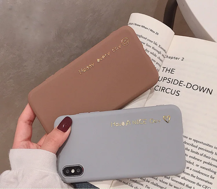 GlamPhone чехол Простой ветер письмо чехол для телефона для iPhone X 7 7Plus 6/6 S Plus 8 8Plus Мягкий чехол
