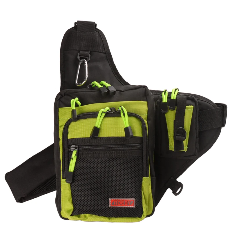 Noeby Рыбалка Bag23x18x8cm одного плеча рыболовные снасти Водонепроницаемый Рюкзак Сумки из натуральной кожи сумка через плечо сумка-слинг Bolsa Pesca