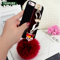 yespure anti gravity case for iphone 7plus 360 protect fox fur ball racing cell phone covers phone case accessories celular