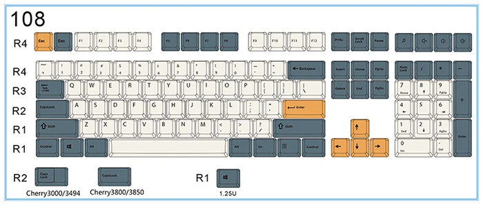 108 keys Абрикос keycap 108/143 ключи PBT вишня профиль краситель сублимированный выключатель MX для Механическая клавиатура колпачка продать только keycap - Цвет: 108 keys