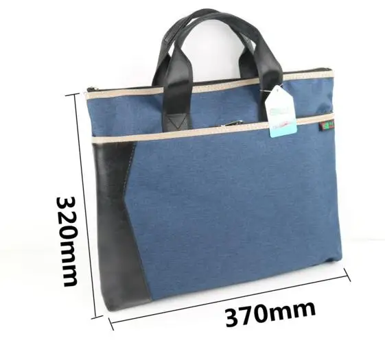 Новый мужской деловой Повседневный портфель A4 с двойной молнией горизонтальная