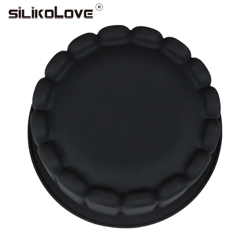 SILIKOLOVE, свадебная форма, форма для украшения торта, 3d Силиконовая форма, круглый большой противень для выпечки, посуда для выпечки, антипригарная, FDA, безопасная