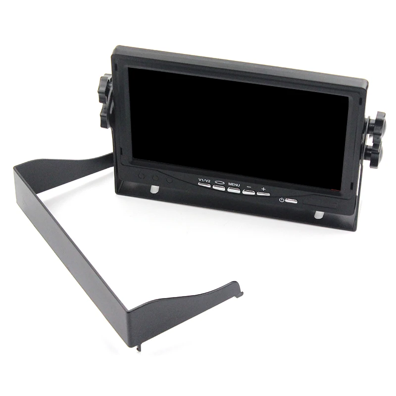 Железный кронштейн 2 RCA видео вход DC12 ~ 24 В HD 800X480 цифровой экран 7 дюймов TFT lcd