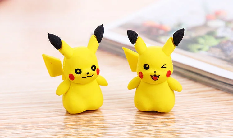 2 шт. милый мультфильм анимация вокруг ластик Kawaii канцелярские принадлежности карандаш резиновый ластик для студентов детские подарки школьные офисные принадлежности