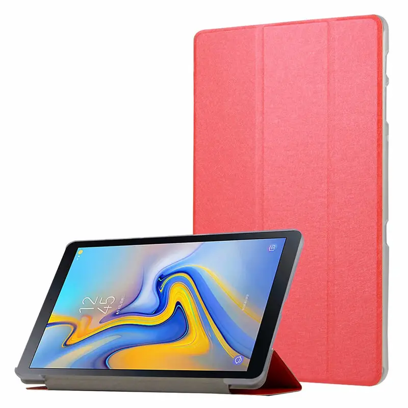Red Тонкий магнит из искусственной кожи чехол для samsung Galaxy Tab A 10,5 T590 T595 SM-T590 SM-T595 планшет умный Ультратонкий чехол - Цвет: Red