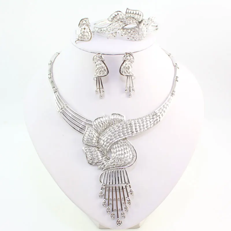 Новый дизайн белый золотой цвет стразы кристалл Свадебные африканские свадебные