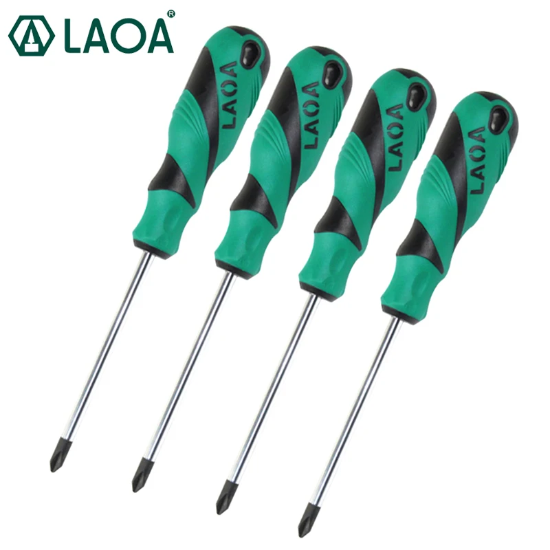 

LAOA 4PCS Y-Type Screwdriver S2 Alloy Steel Double Color Handle Bolt driver Special screwdriver Philips Electronics Repair