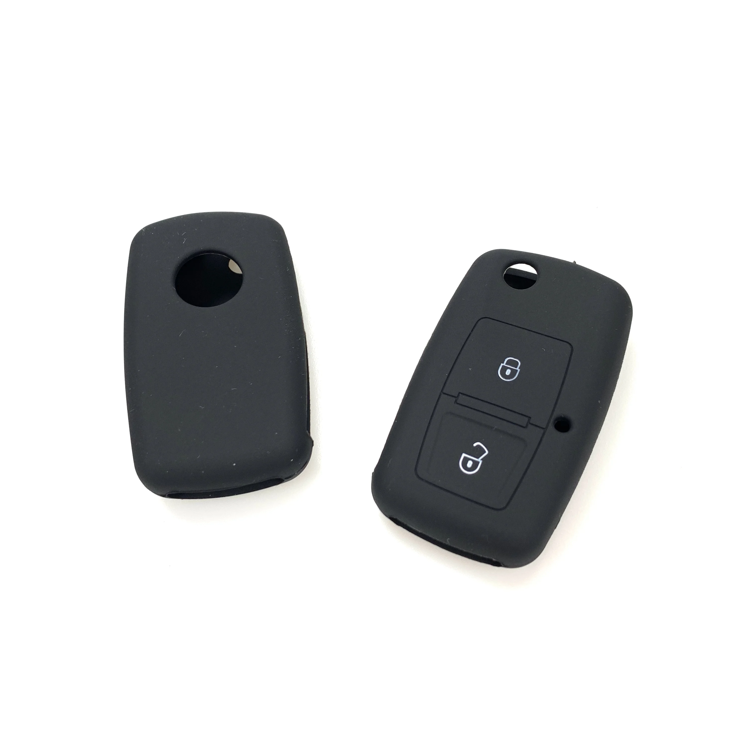 2 кнопки силиконовый Флип резиновый автомобильный ключ чехол для Volkswagen Amarok Polo Golf 5