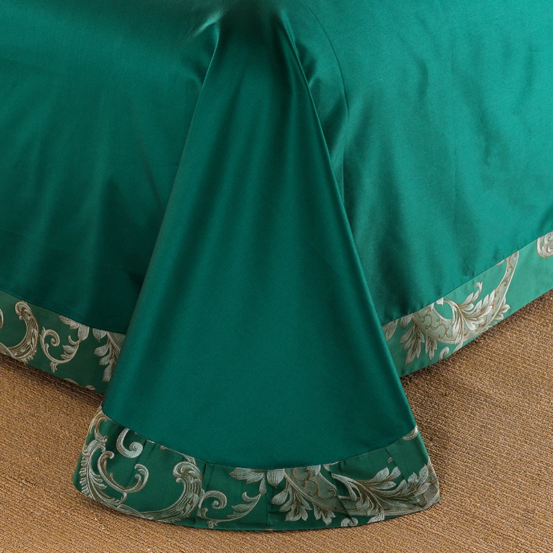 650 TC жаккардовый Комплект постельного белья из египетского хлопка окрашенная