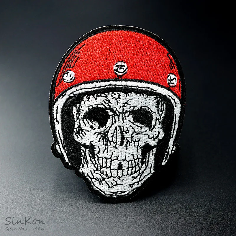Вышитая аппликация с черепом (Размер: 7 0x9 2 см)|iron on patch embroidered|iron patchesiron |