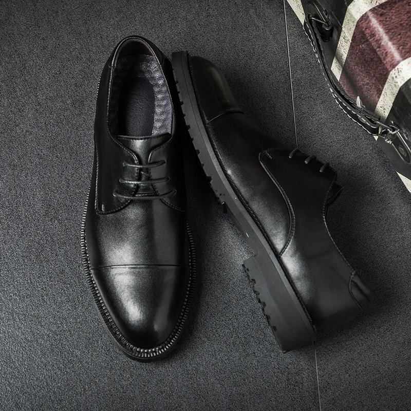 Nens/простая модельная деловая повседневная кожаная обувь Мужская дышащая из