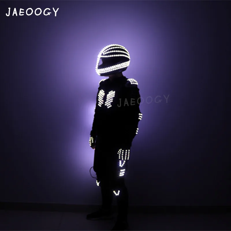 Бесплатная доставка певица с подсветкой LED одежда в стиле хип-хоп робот