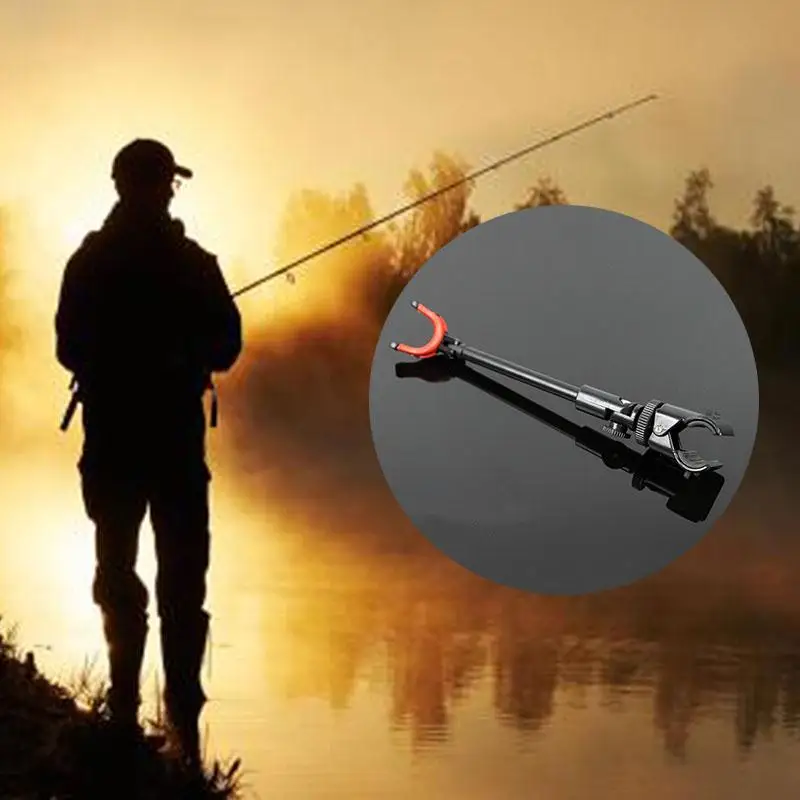 Вращающийся телескопический рыболовный кронштейн металлический тянущийся