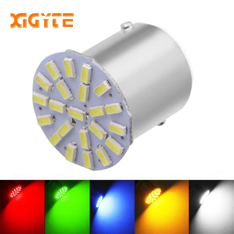 Горячая Распродажа 12V 1156 1157 22SMD P21W BA15S BA15D светодиодный автомобильная лампа авто