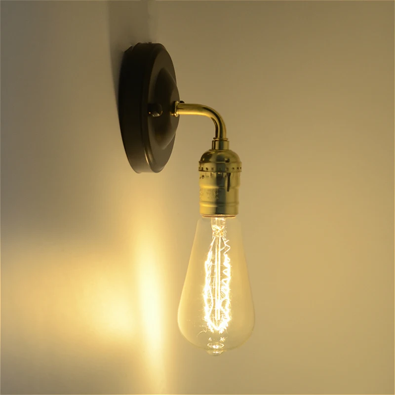 

Lamp Base Vintage Wall Light Wall Mounted E27 Edison Lamp Holder With Switch For Hallway Porch Corridor Aisle