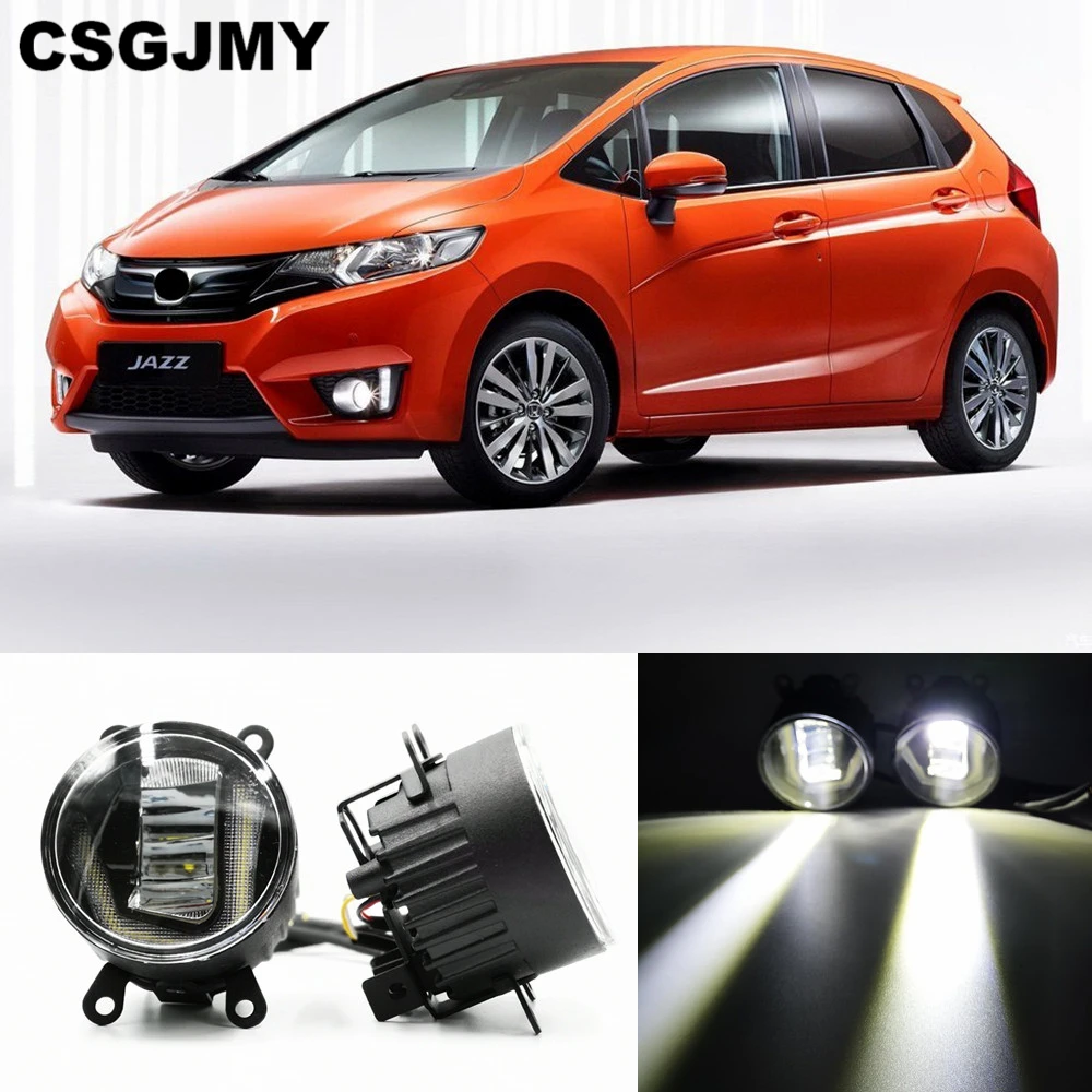 3-в-1 функции светодиодный задний фонарь для Honda Jazz Fit 2014 2015 2016 2017 DRL Дневной