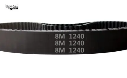 

free shipping 1pc 1240-HTD 8M-15 Timing belt length 1240mm width 15mm pitch 8mm teeth 155 Rubber HTD8M STD S8M Timing belts