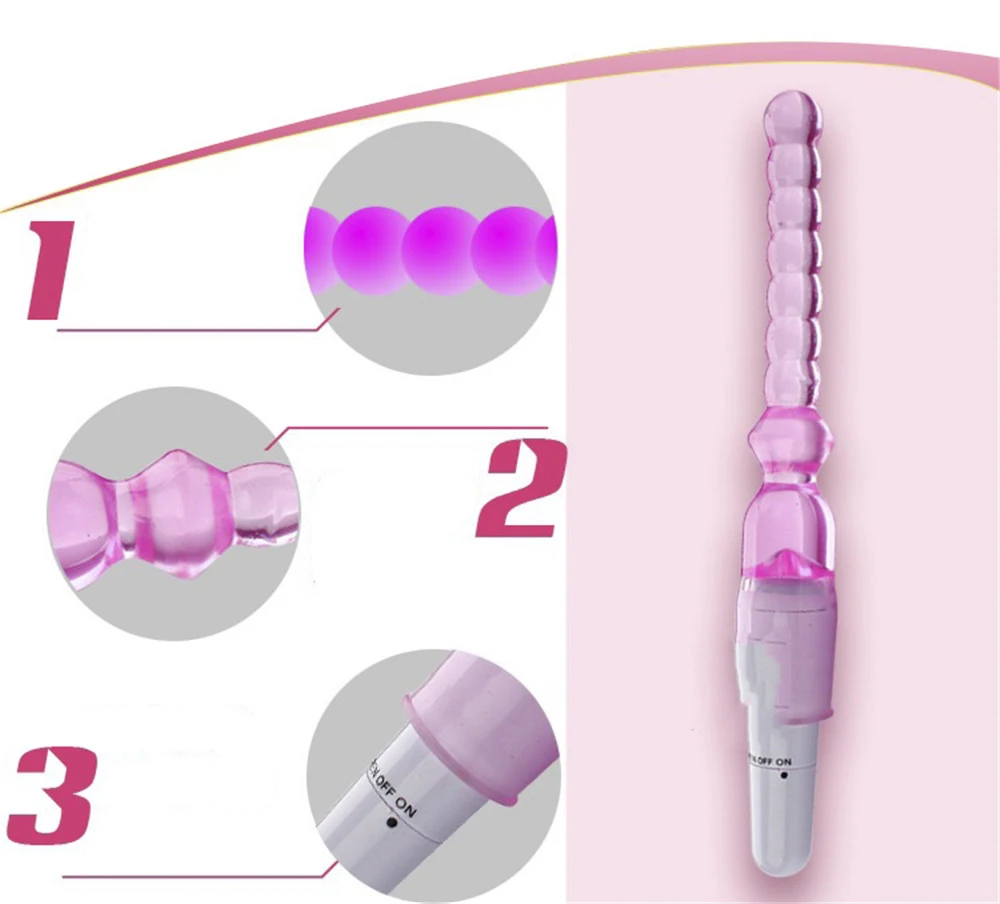 Anal Beads Butt Plugs Vibrating Jelly Vibrator Plug Sex Toys For Coples Stick Powerful for Men Woman | Красота и здоровье