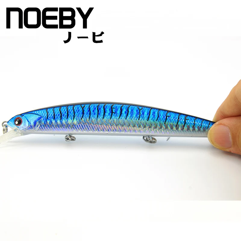 NOEBY 1 шт. рыболовная приманка 130 мм/19 г 0 8 м плавающая MINNOW VMC тройные Крючки 3D глаза