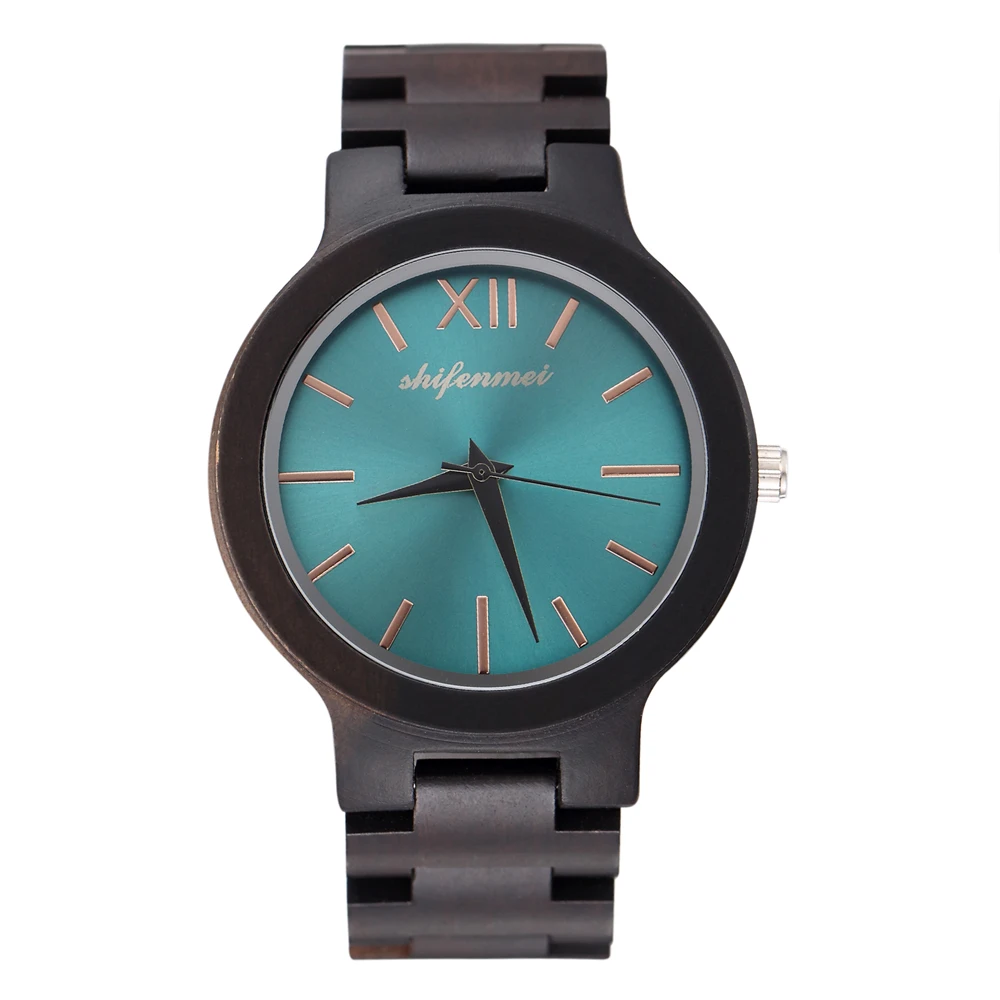 Деревянные часы мужские высококачественные черные Handemade деревянные s Роскошные