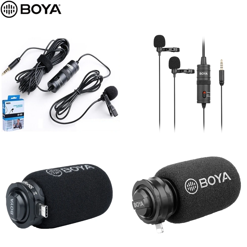BOYA BY DM100 M1 DM200 M1DM микрофон петличный Микрофон студии звукозаписи для vlog profissional