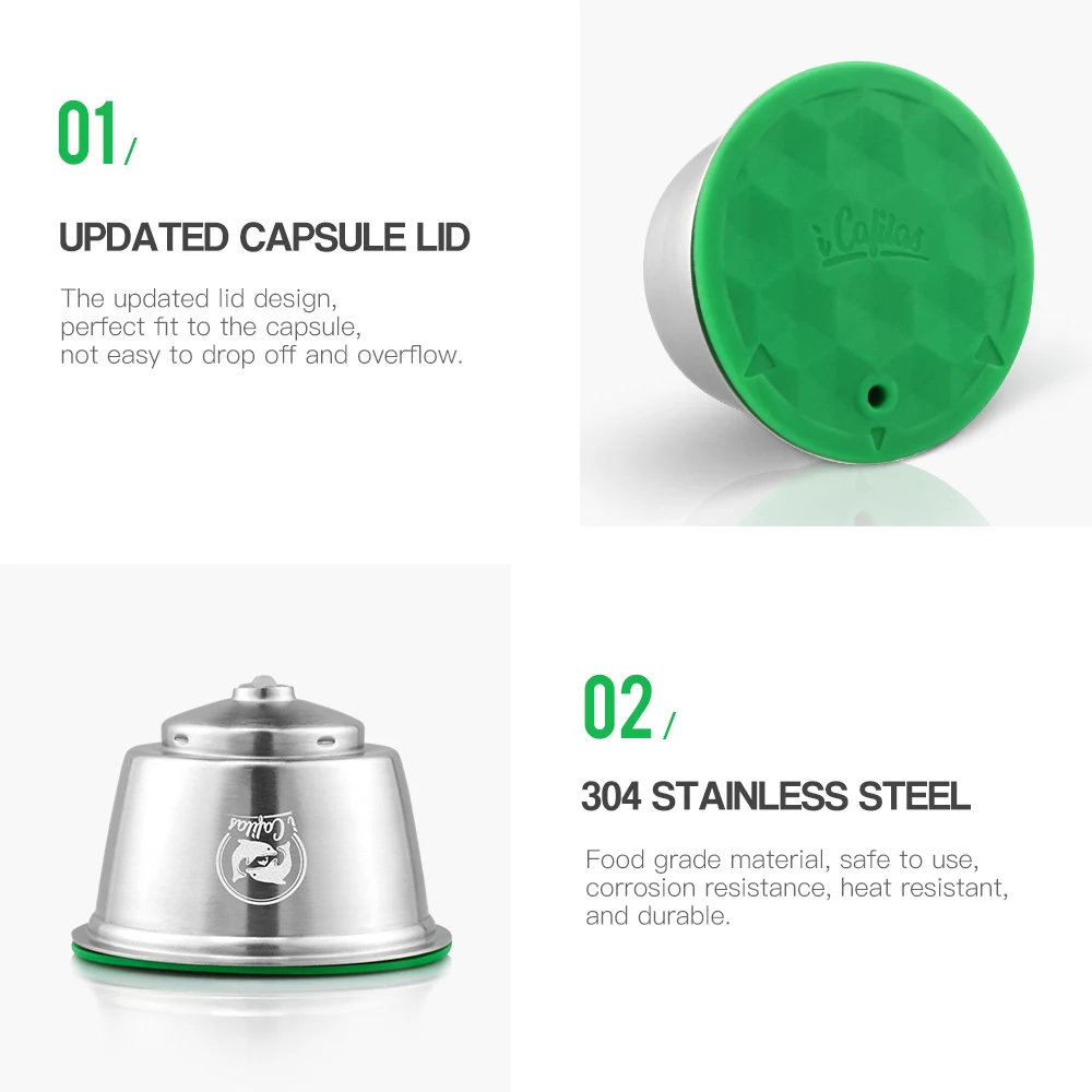 ICafilas многоразовые Nescafe из нержавеющей стали Capsula reutisavel dolcegusto Capsule Dolci Gusto кофейные фильтры для многократного использования Ложка